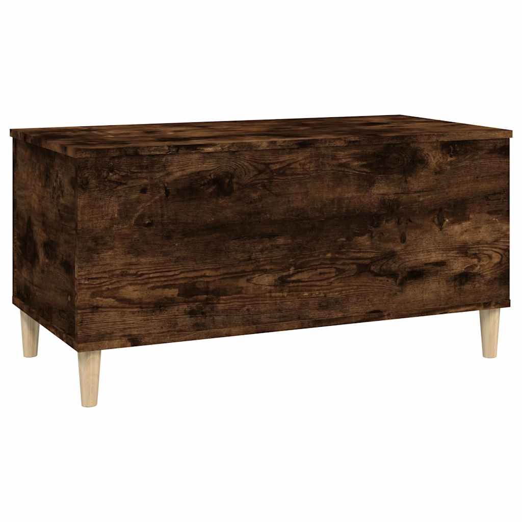 Table basse Chêne fumé 90x44,5x45 cm Bois d'ingénierie - XIOS