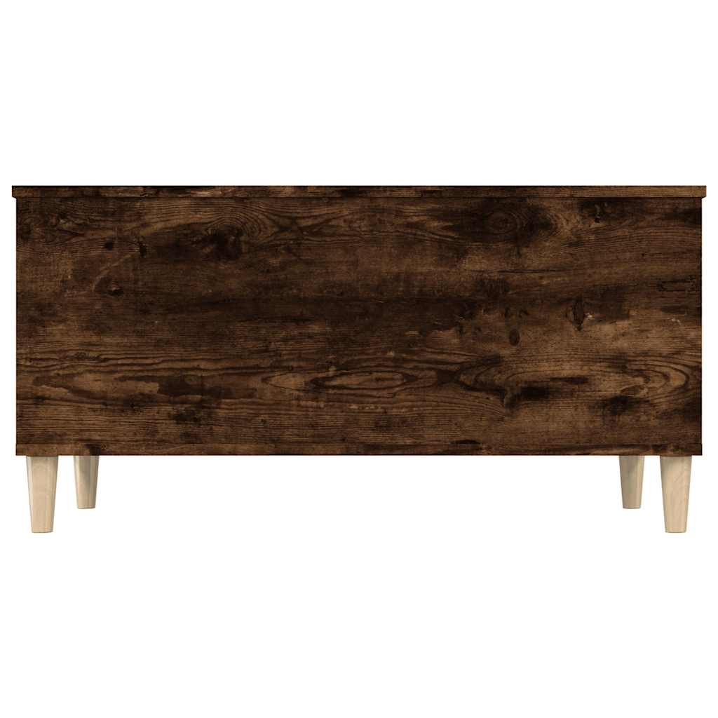 Table basse Chêne fumé 90x44,5x45 cm Bois d'ingénierie - XIOS