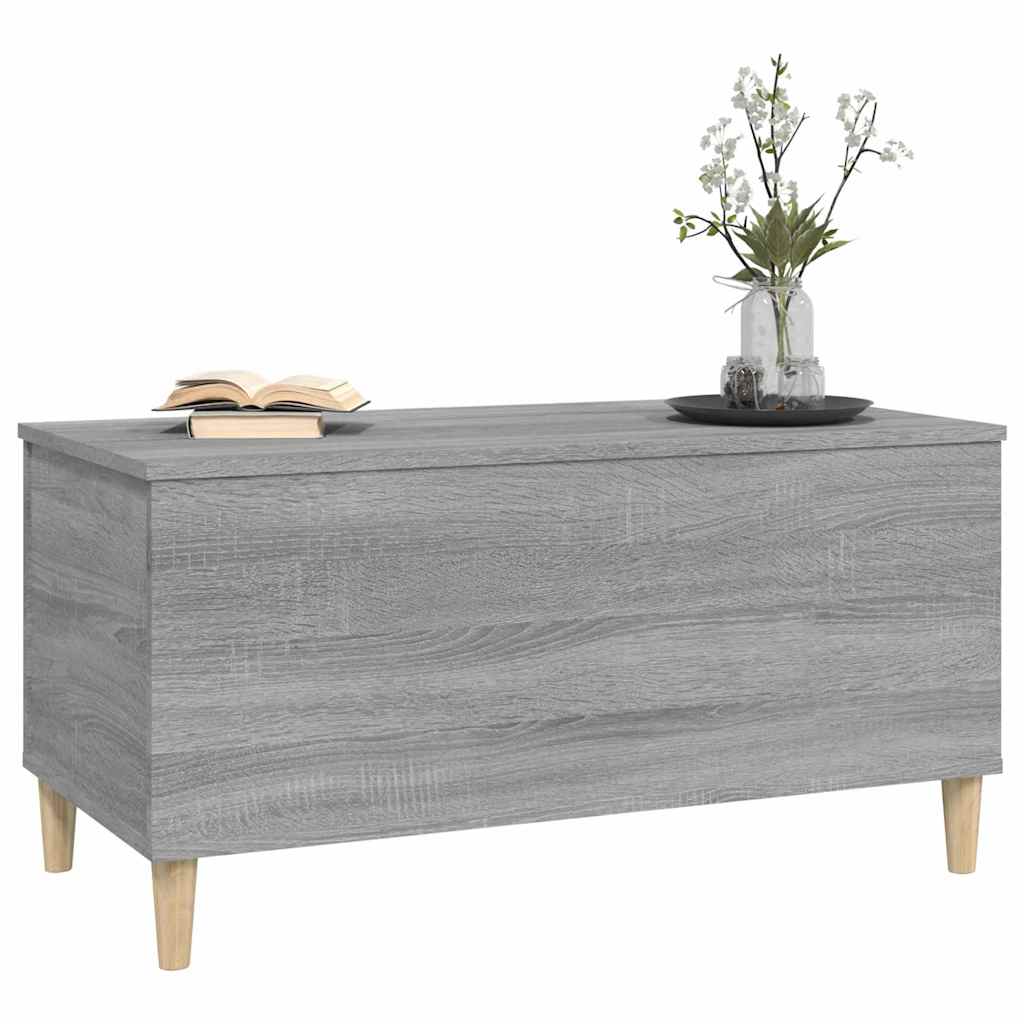 Table basse Sonoma gris 90x44,5x45 cm Bois d'ingénierie - XIOS