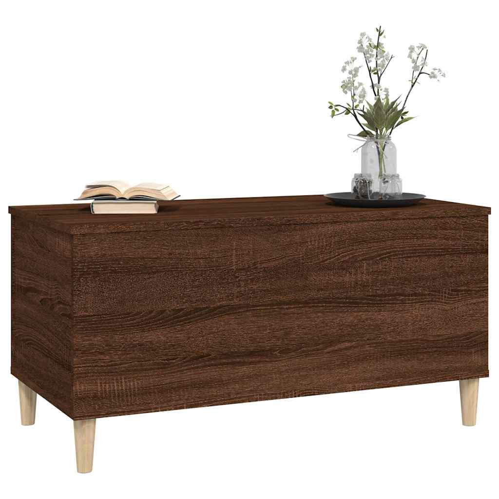 Table basse Chêne marron 90x44,5x45 cm Bois d'ingénierie - XIOS