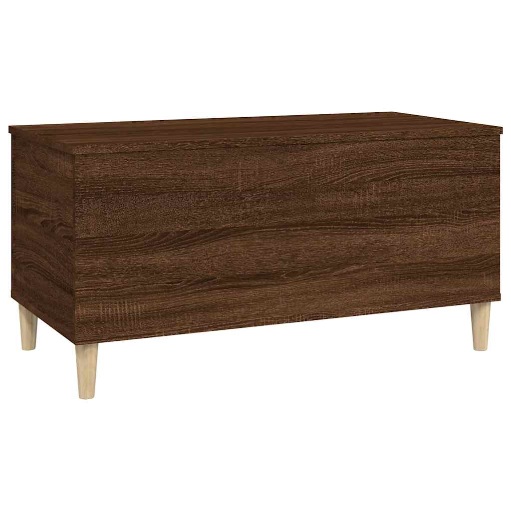Table basse Chêne marron 90x44,5x45 cm Bois d'ingénierie - XIOS