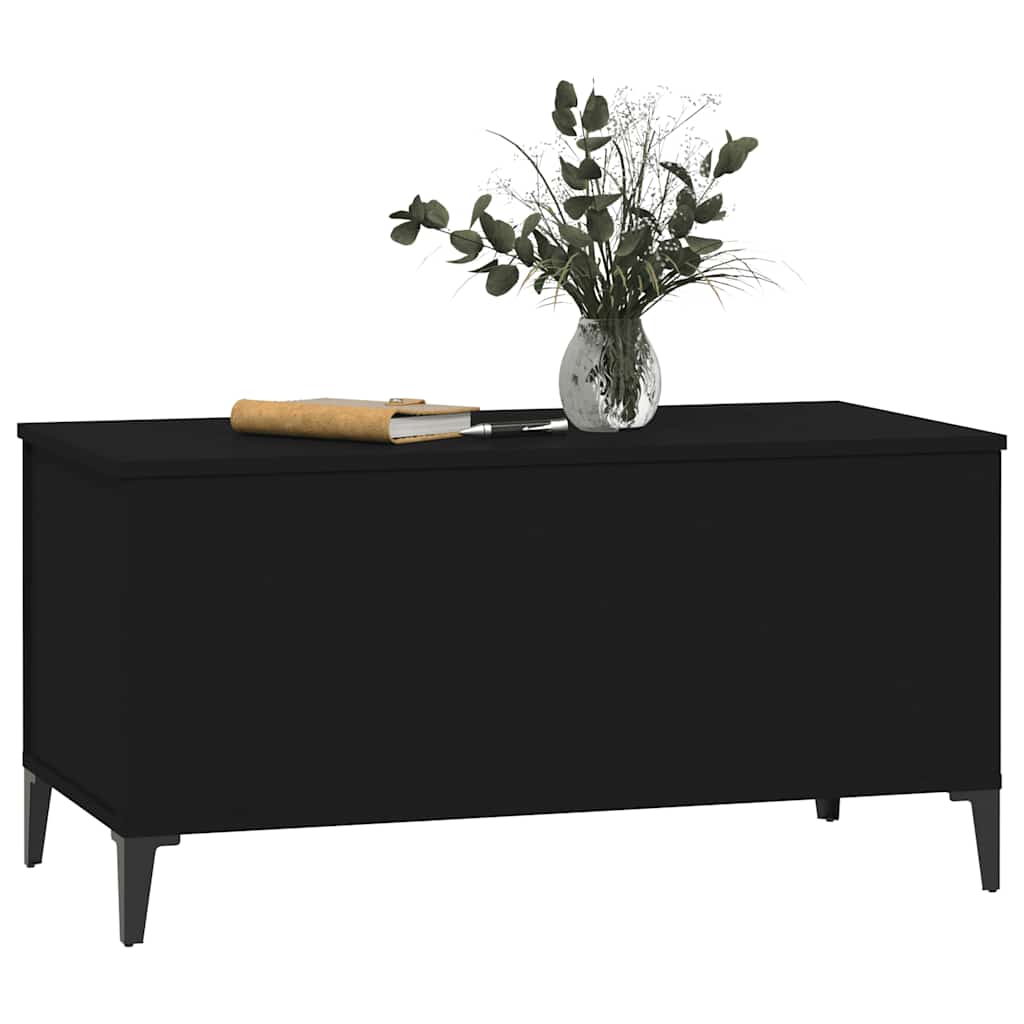 Table basse Noir 90x44,5x45 cm Bois d'ingénierie - XIOS