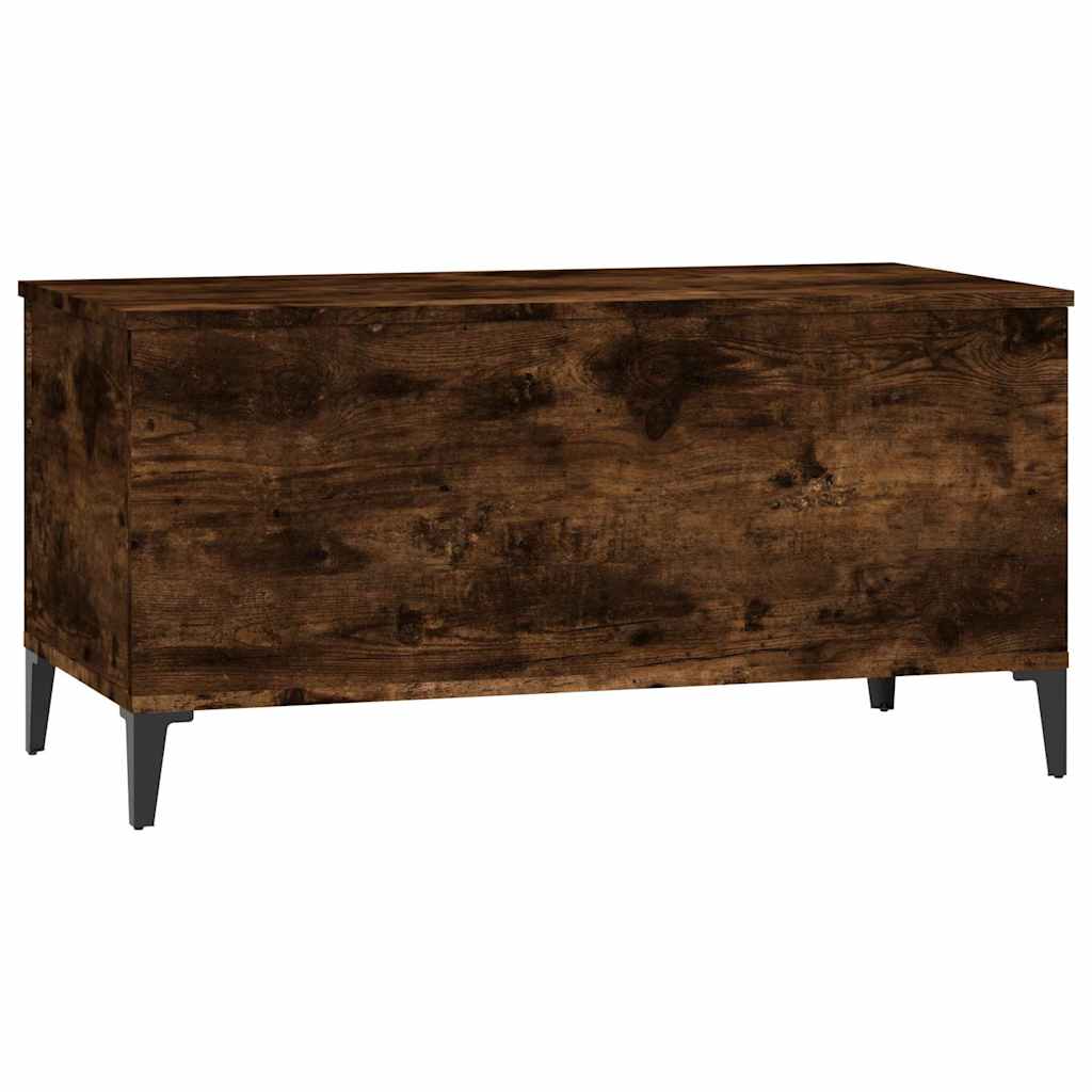 Table basse Chêne fumé 90x44,5x45 cm Bois d'ingénierie - XIOS