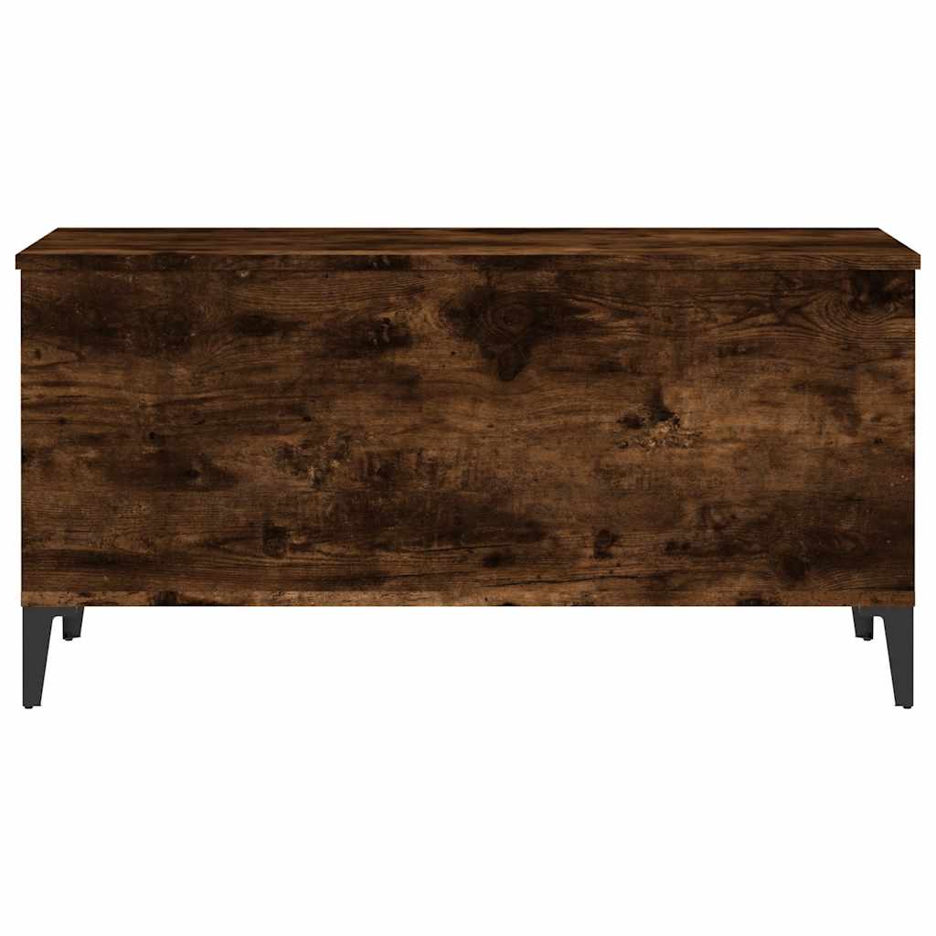 Table basse Chêne fumé 90x44,5x45 cm Bois d'ingénierie - XIOS