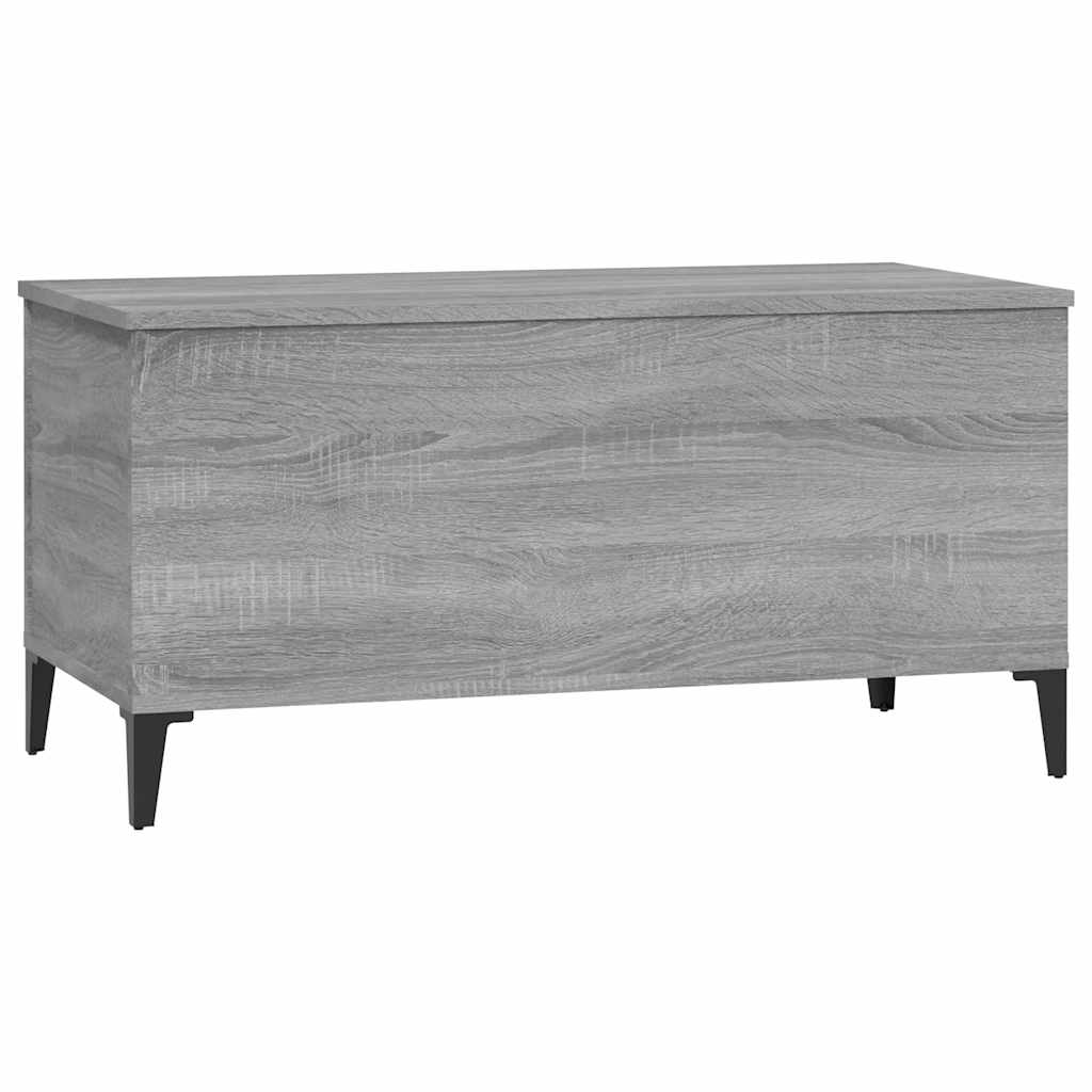 Table basse Sonoma gris 90x44,5x45 cm Bois d'ingénierie - XIOS