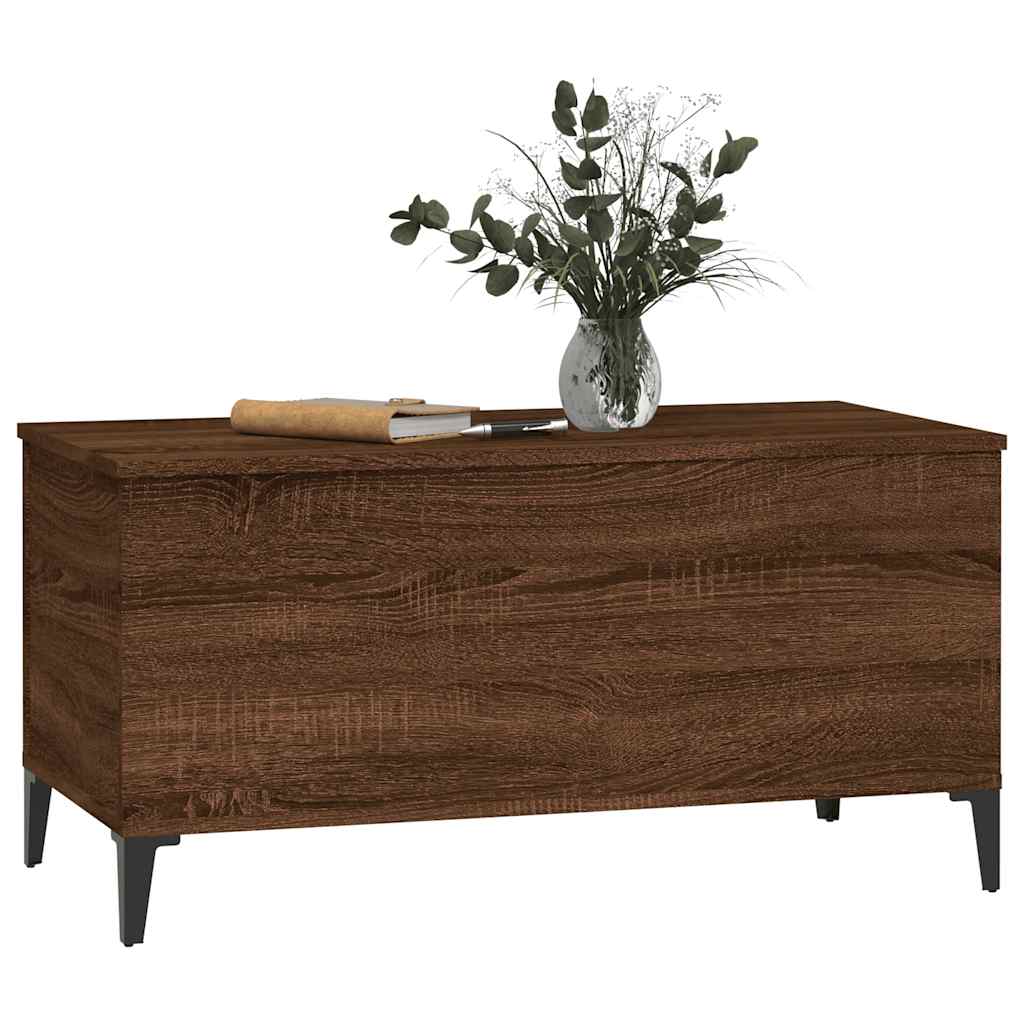 Table basse Chêne marron 90x44,5x45 cm Bois d'ingénierie - XIOS