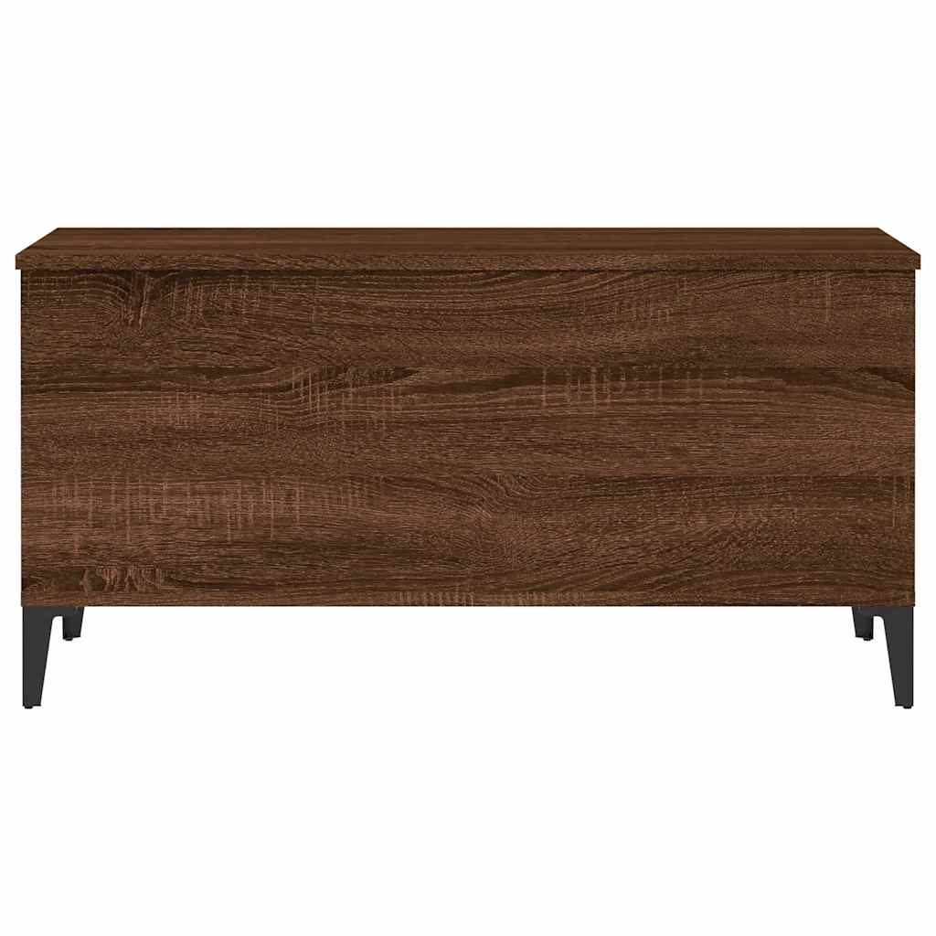 Table basse Chêne marron 90x44,5x45 cm Bois d'ingénierie - XIOS