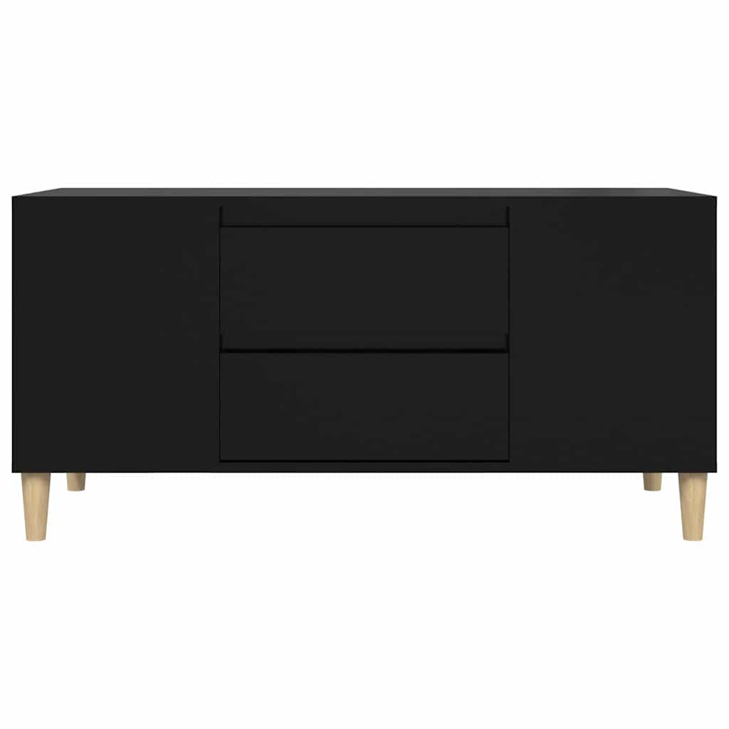 Meuble TV Noir 102x44,5x50 cm Bois d'ingénierie - XIOS