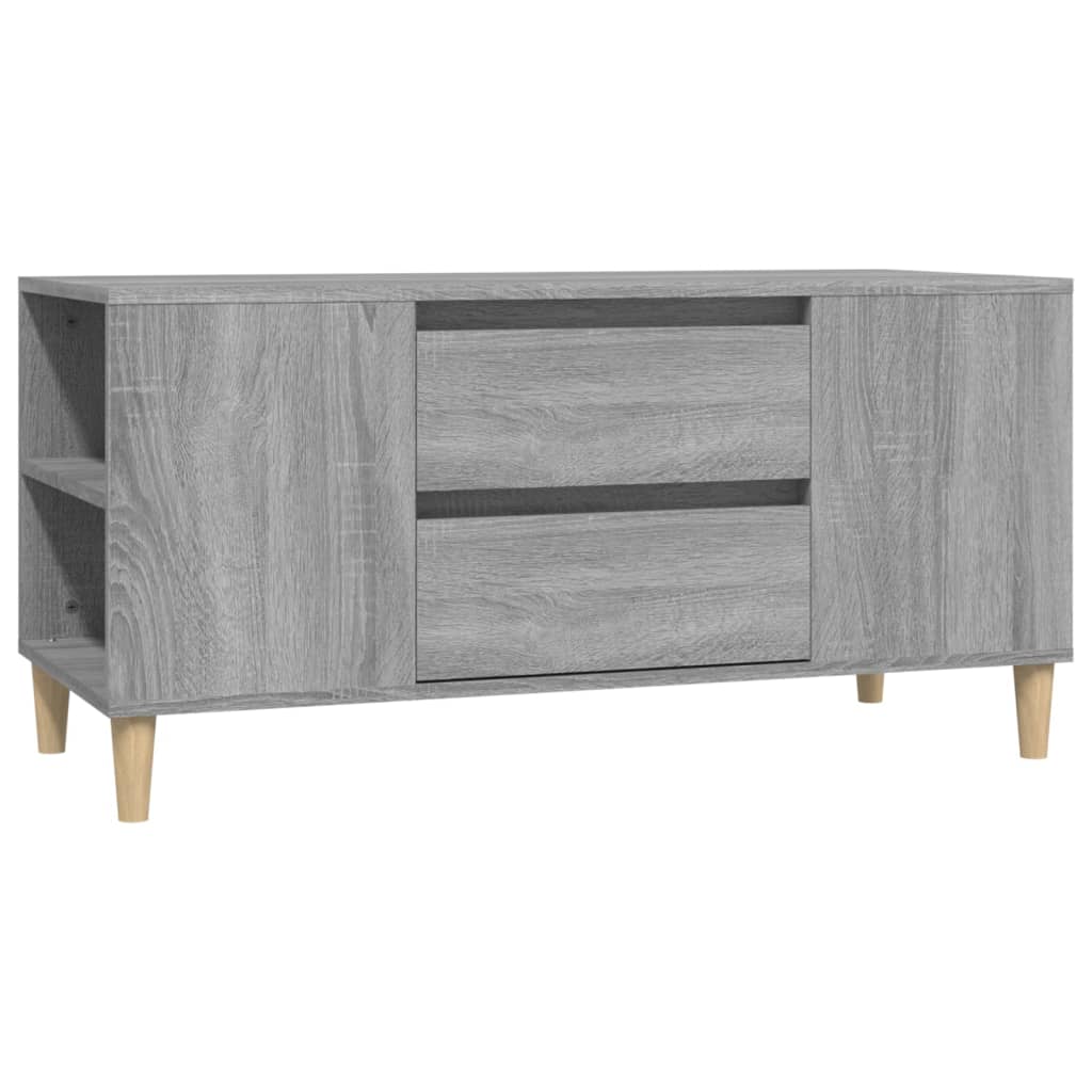 Meuble TV Sonoma gris 102x44,5x50 cm Bois d'ingénierie - XIOS