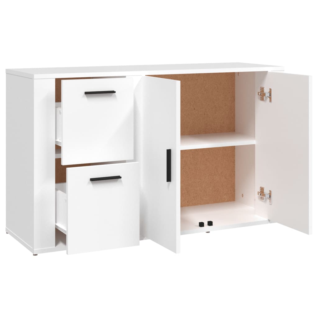 Buffet Blanc 100x33x59,5 cm Bois d'ingénierie - XIOS