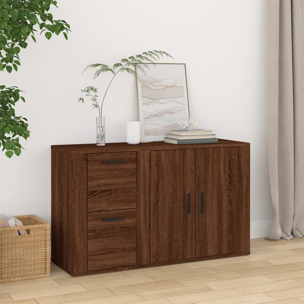 Buffet Chêne marron 100x33x59,5 cm Bois d'ingénierie - XIOS