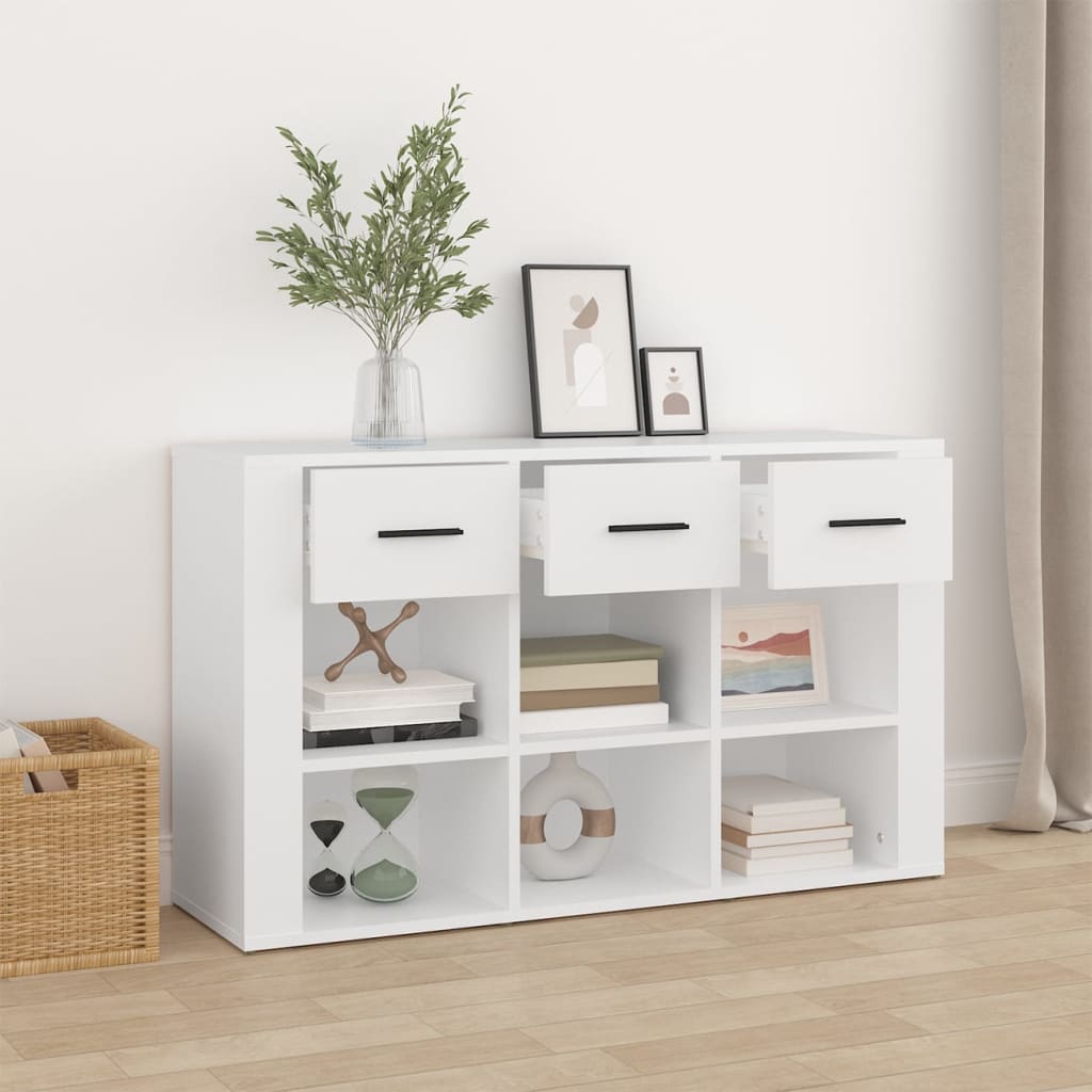 Buffet Blanc 100x30x59,5 cm Bois d'ingénierie - XIOS