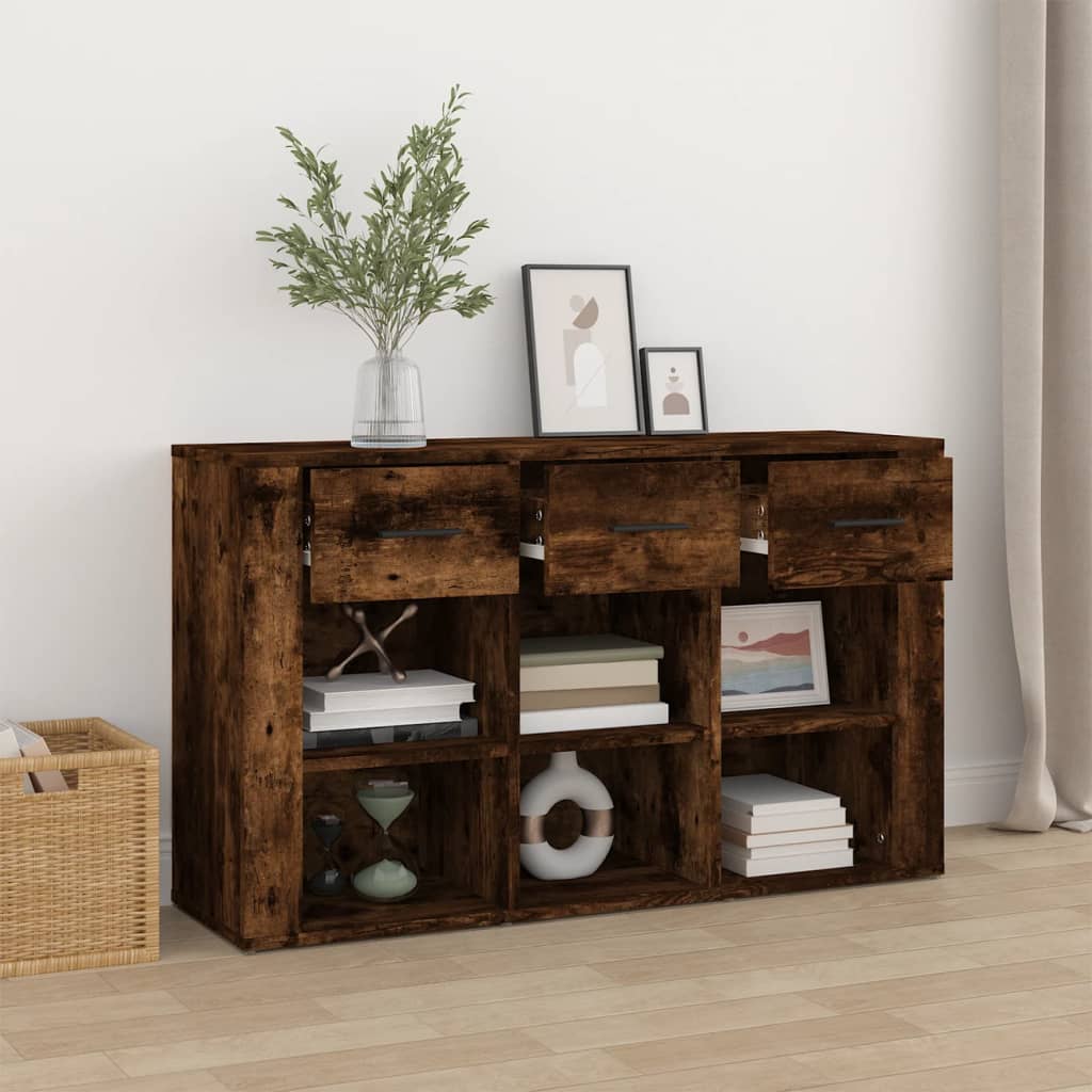 Buffet Chêne fumé 100x30x59,5 cm Bois d'ingénierie - XIOS