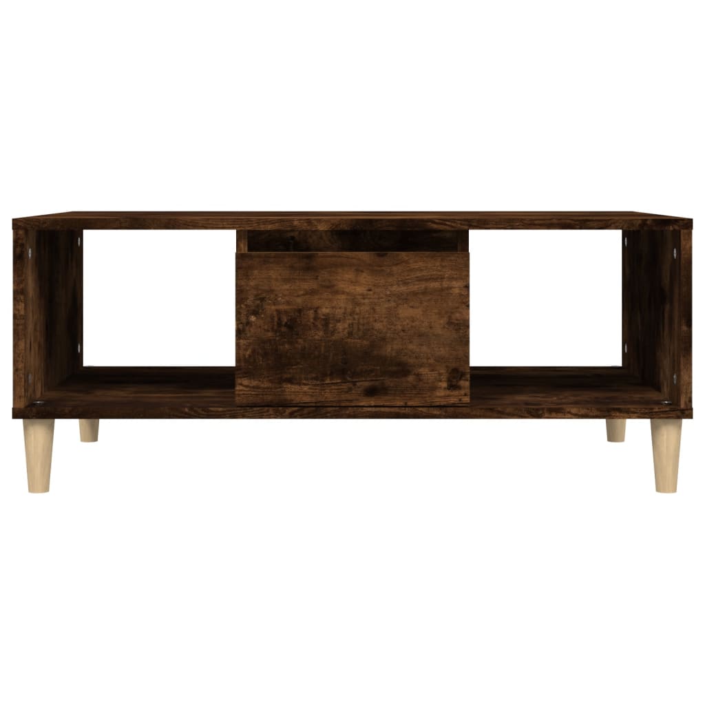 Table basse Chêne fumé 90x50x36,5 cm Bois d'ingénierie - XIOS