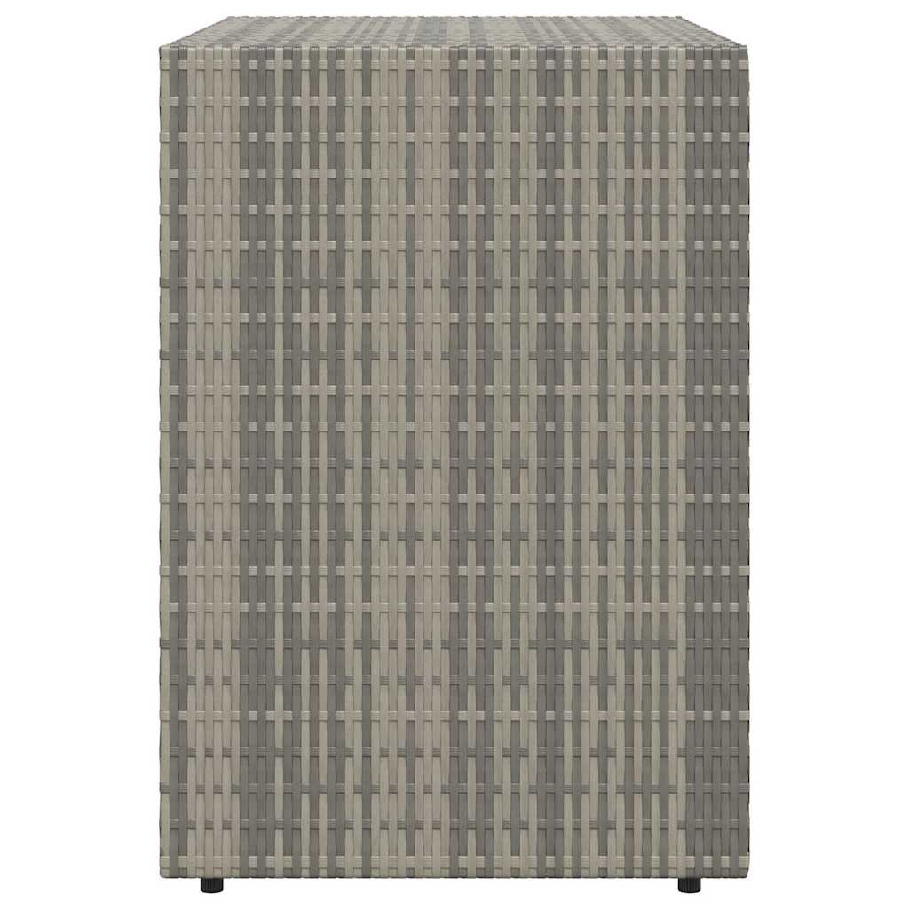 Armoire de rangement jardin Gris 100x55,5x80 cm Résine tressée - XIOS