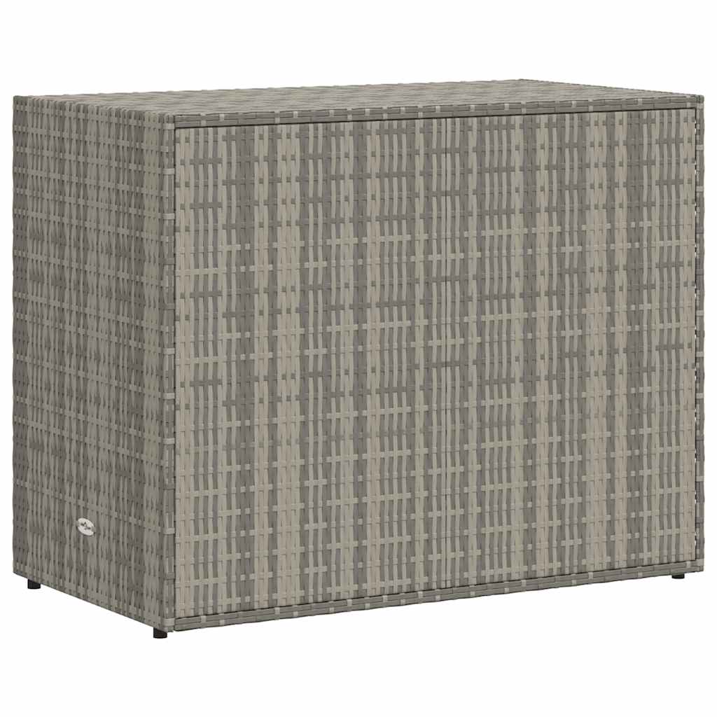 Armoire de rangement jardin Gris 100x55,5x80 cm Résine tressée - XIOS