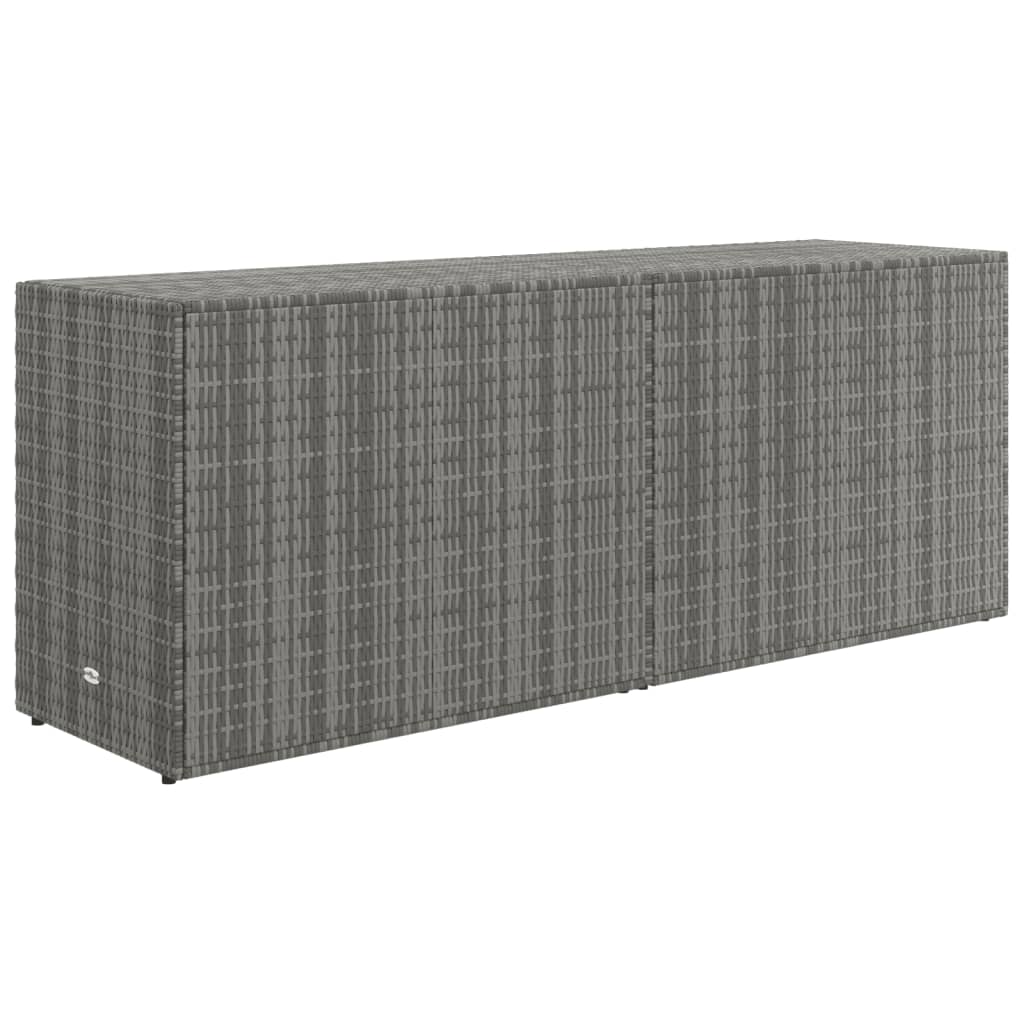 Armoire de rangement jardin Gris 198x55,5x80 cm Résine tressée - XIOS