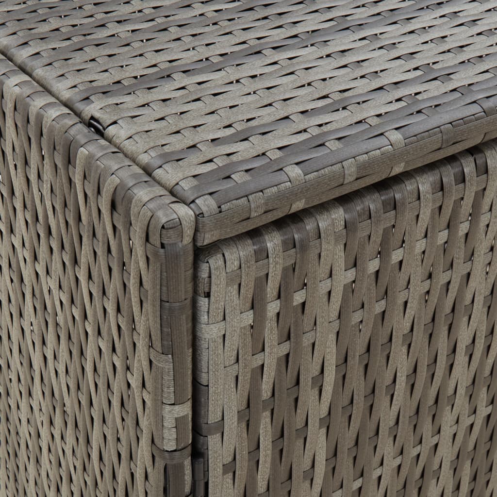Armoire de rangement jardin Gris 198x55,5x80 cm Résine tressée - XIOS