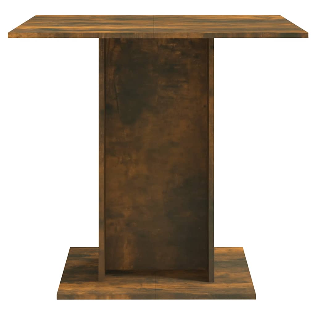 Table à dîner Chêne fumé 80x80x75 cm Bois d'ingénierie - XIOS