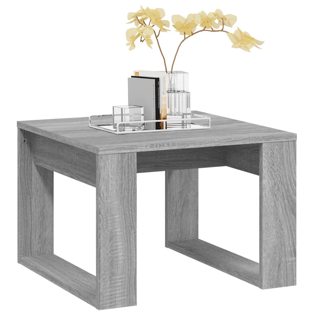 Table d'appoint Sonoma gris 50x50x35 cm Bois d'ingénierie - XIOS