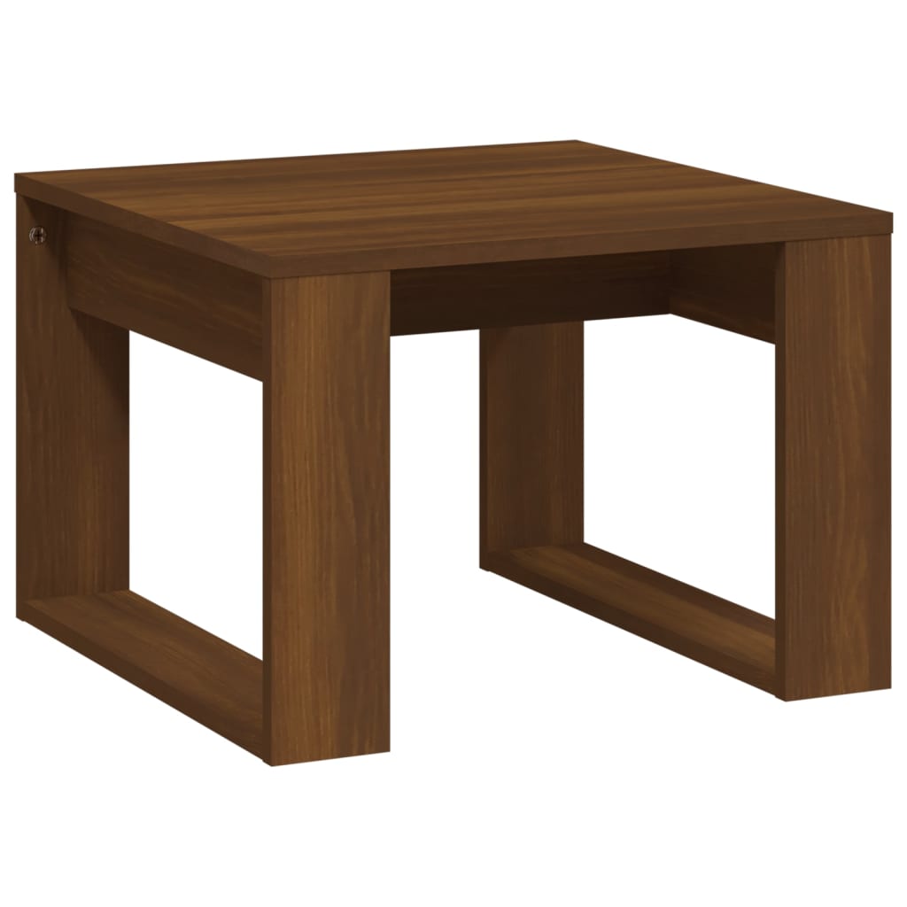 Table d'appoint Chêne marron 50x50x35 cm Bois d'ingénierie - XIOS