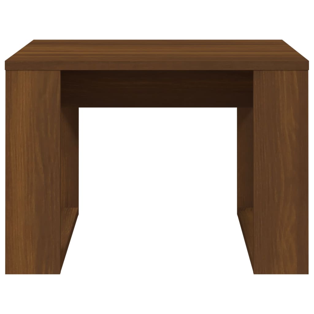 Table d'appoint Chêne marron 50x50x35 cm Bois d'ingénierie - XIOS