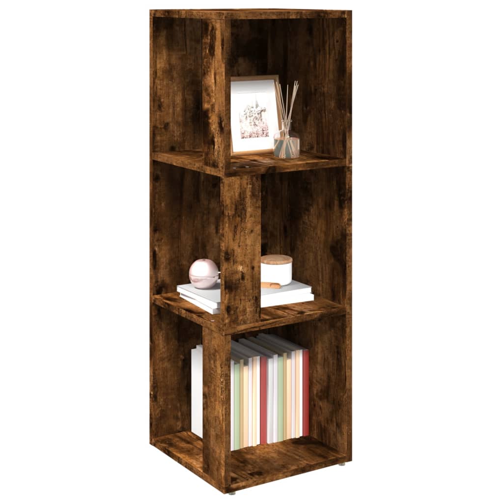 Armoire d'angle Chêne fumé 33x33x100 cm Bois d'ingénierie - XIOS
