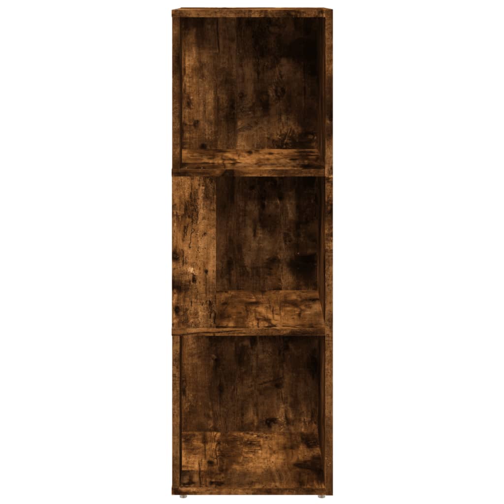 Armoire d'angle Chêne fumé 33x33x100 cm Bois d'ingénierie - XIOS