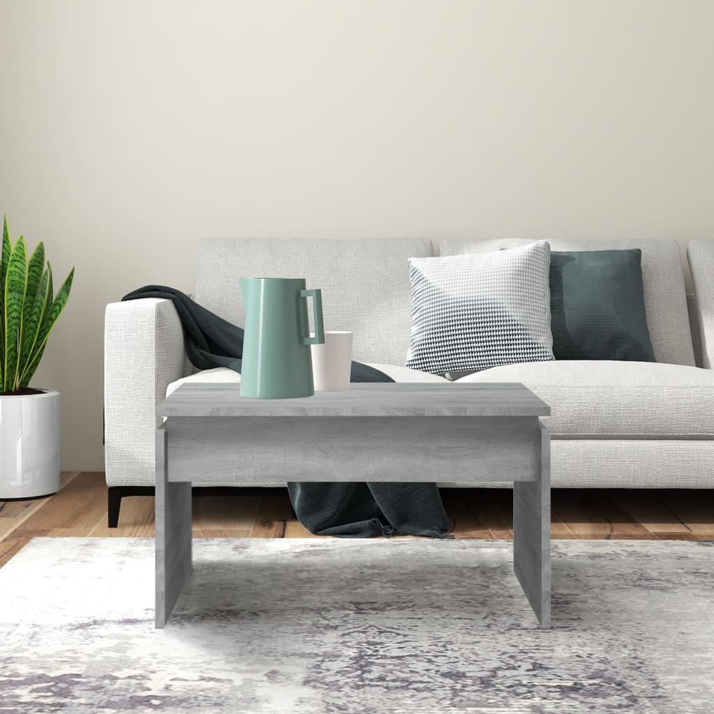 Table basse Sonoma gris 68x50x38 cm Bois d'ingénierie - XIOS