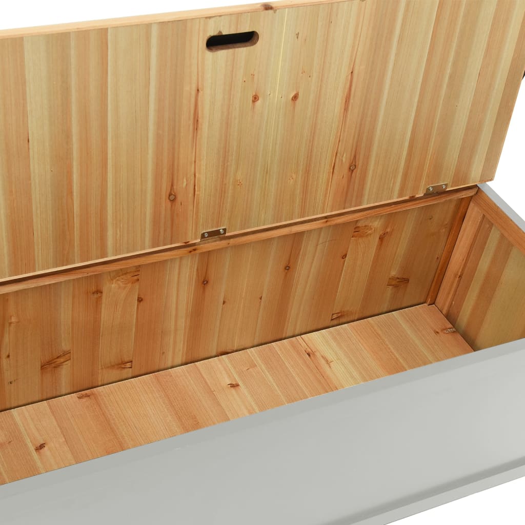 Banc Gris 107x45x75,5 cm Bois de sapin solide - XIOS