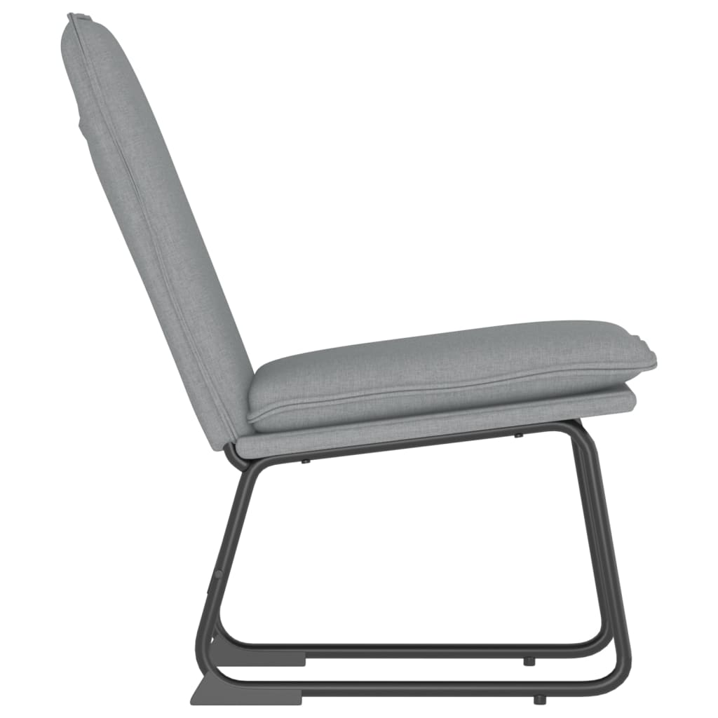 Chaise longue Gris clair 52x75x76 cm Tissu - XIOS