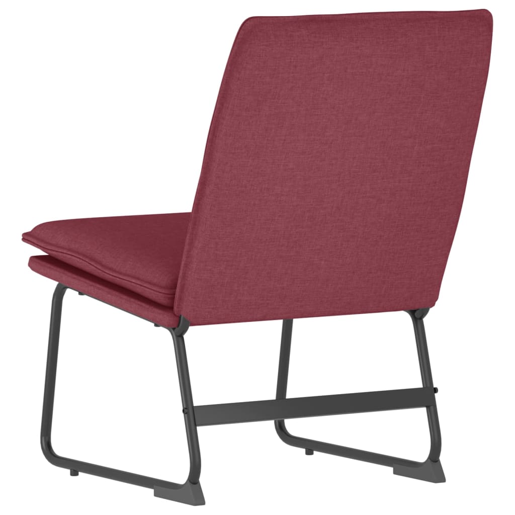 Chaise longue Rouge bordeaux 52x75x76 cm Tissu - XIOS