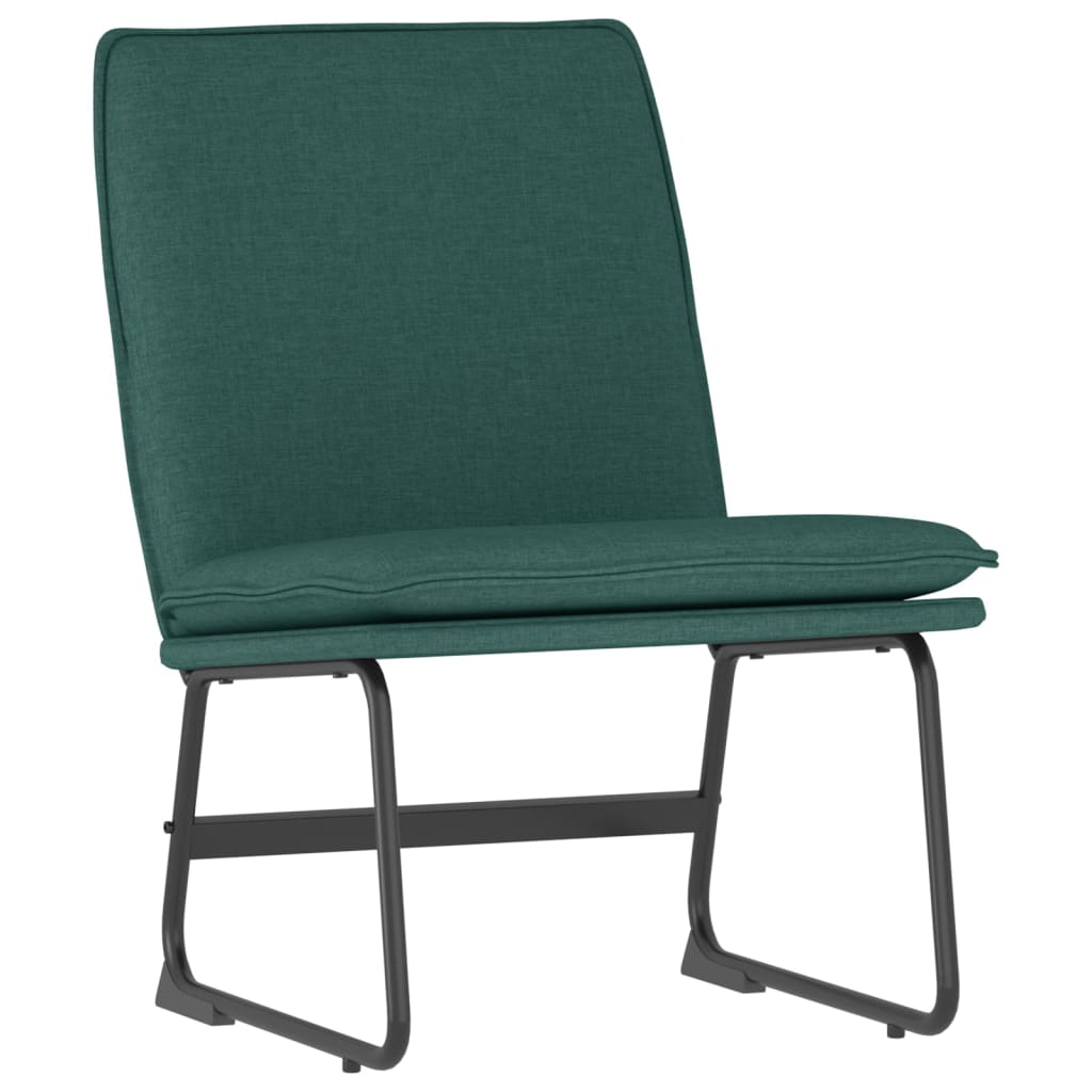 Chaise longue Vert foncé 52x75x76 cm Tissu - XIOS