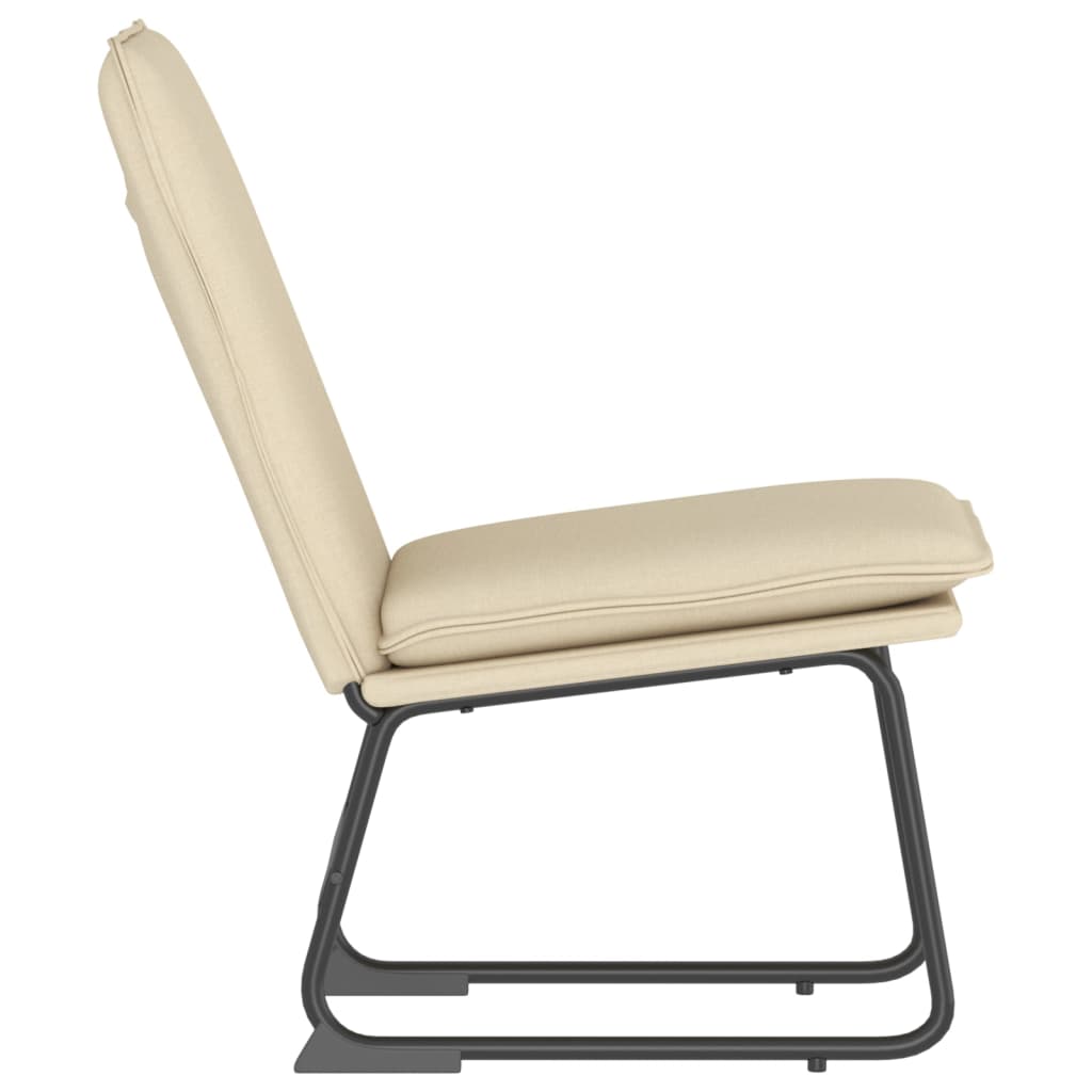 Chaise longue Crème 52x75x76 cm Tissu - XIOS