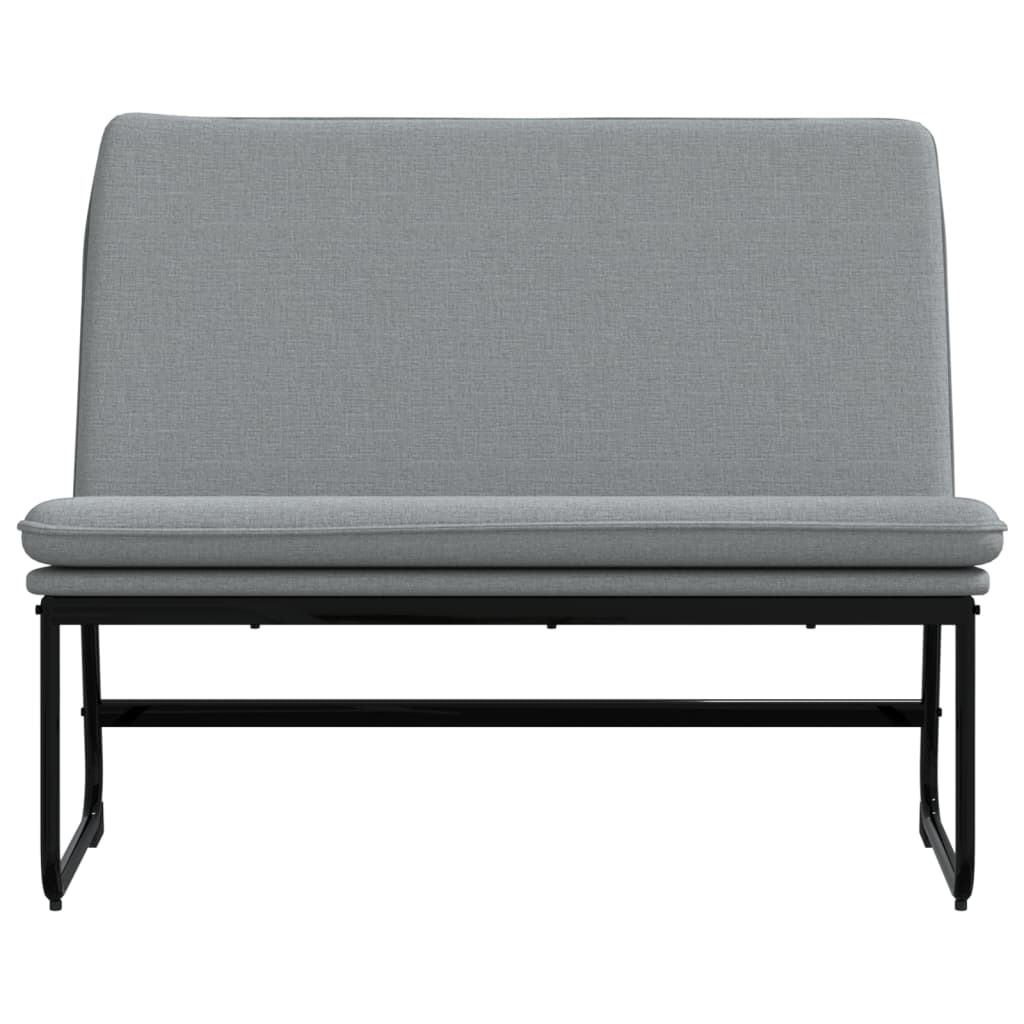 Banc Gris clair 100x75x76 cm Tissu - XIOS