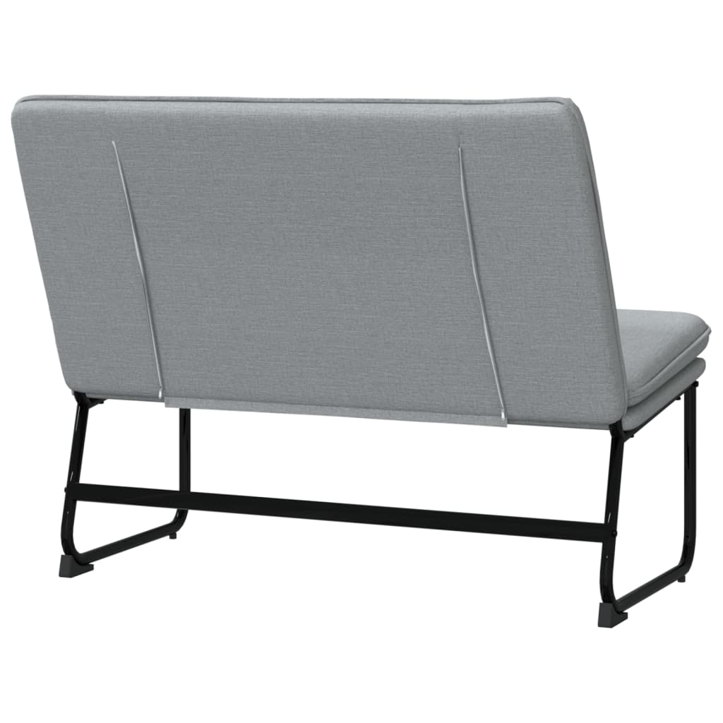 Banc Gris clair 100x75x76 cm Tissu - XIOS