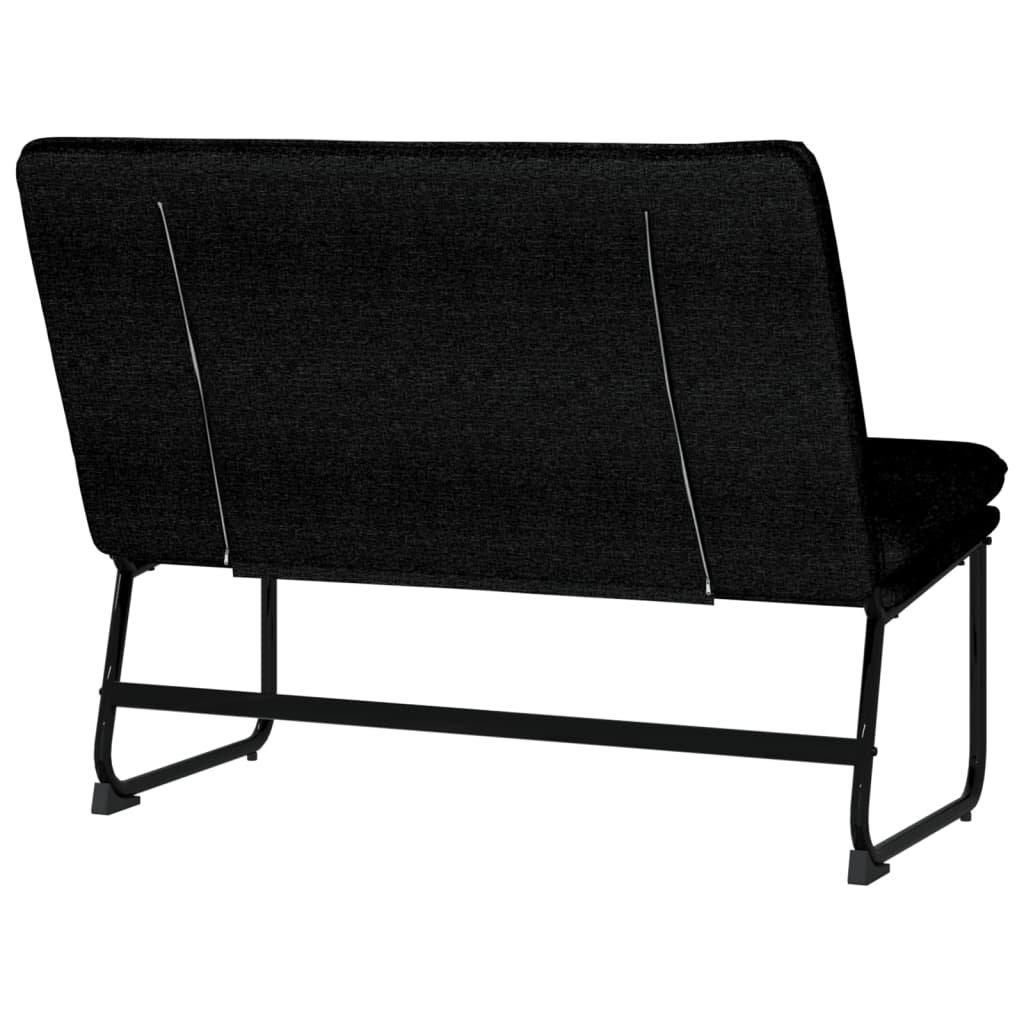 Banc Noir 100x75x76 cm Tissu - XIOS