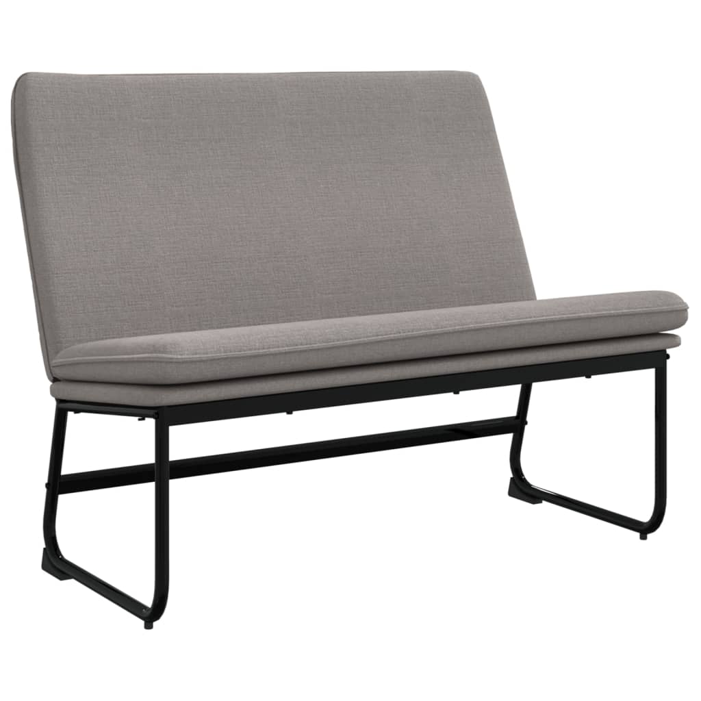 Banc Taupe 100x75x76 cm Tissu - XIOS
