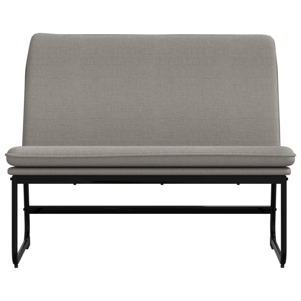 Banc Taupe 100x75x76 cm Tissu - XIOS