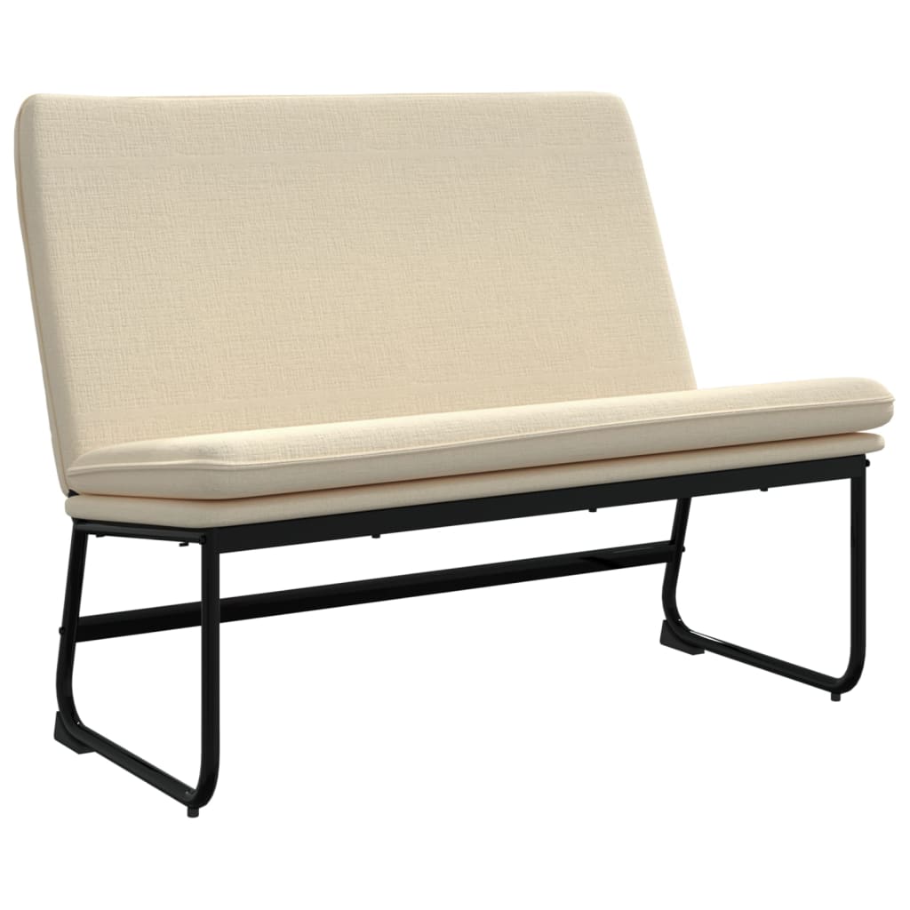 Banc Crème 100x75x76 cm Tissu - XIOS