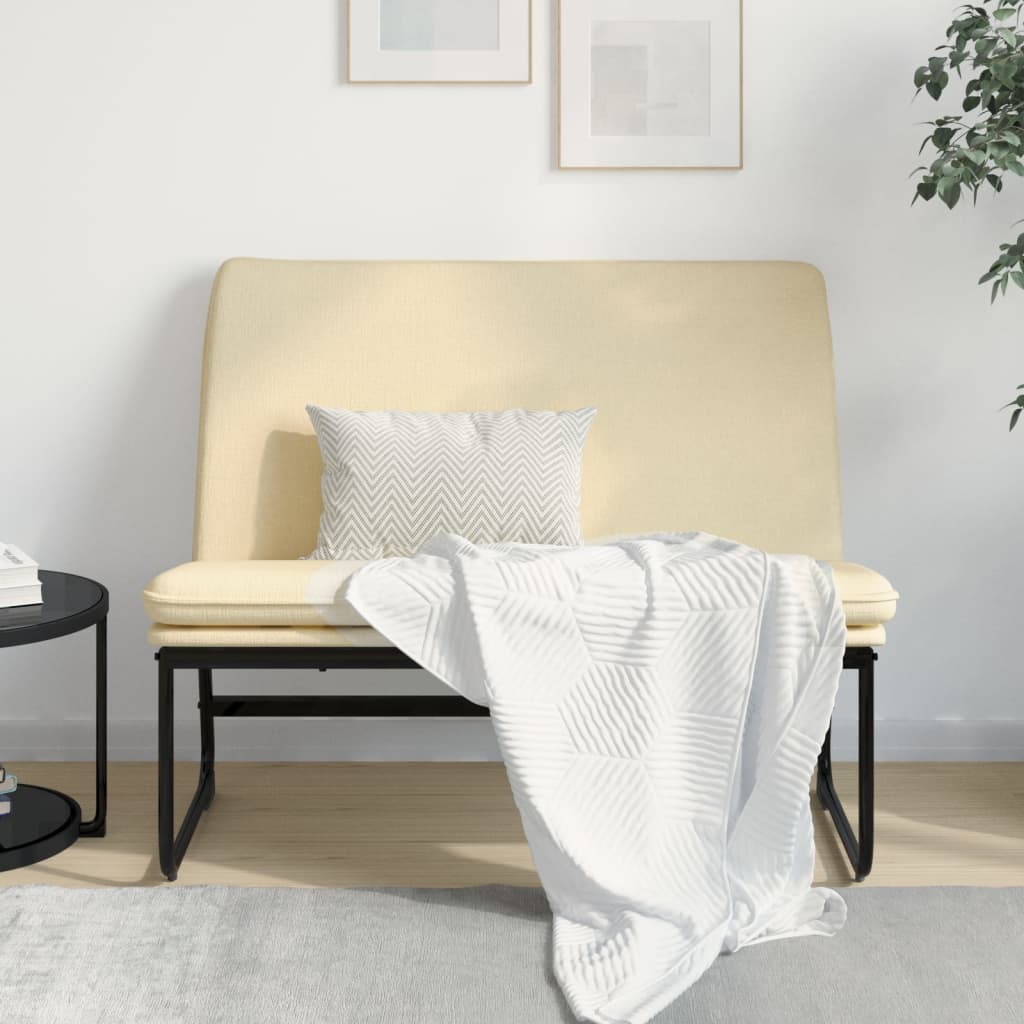 Banc Crème 100x75x76 cm Tissu - XIOS