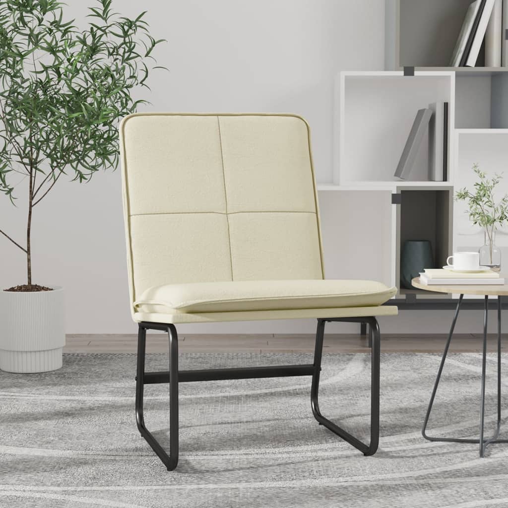 Chaise longue Crème 54x75x76 cm Similicuir - XIOS