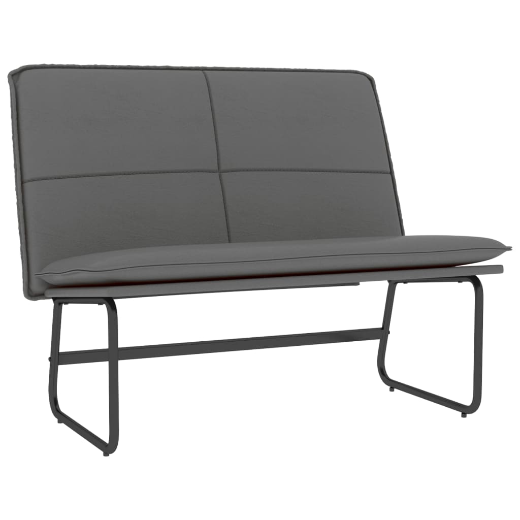Banc Gris 100x75x76 cm Similicuir - XIOS