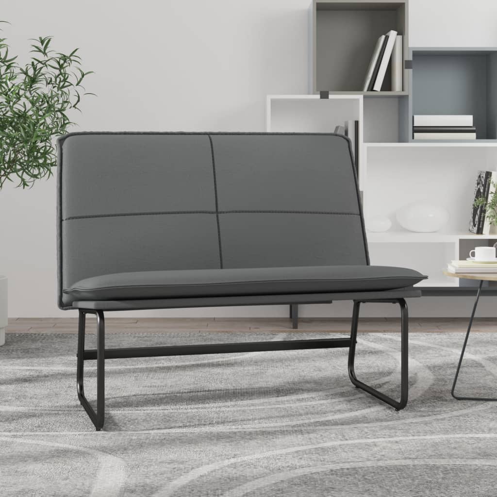 Banc Gris 100x75x76 cm Similicuir - XIOS