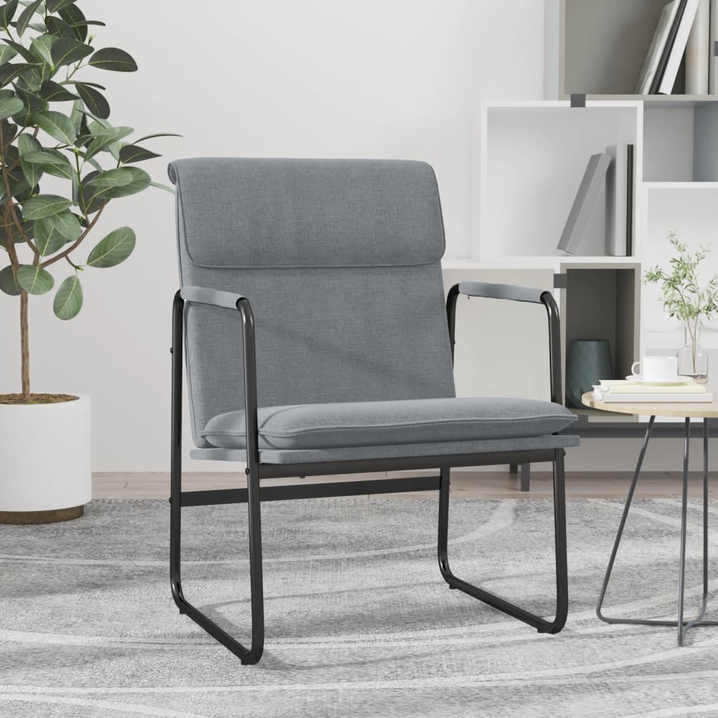 Chaise longue Gris clair 55x64x80 cm Tissu - XIOS