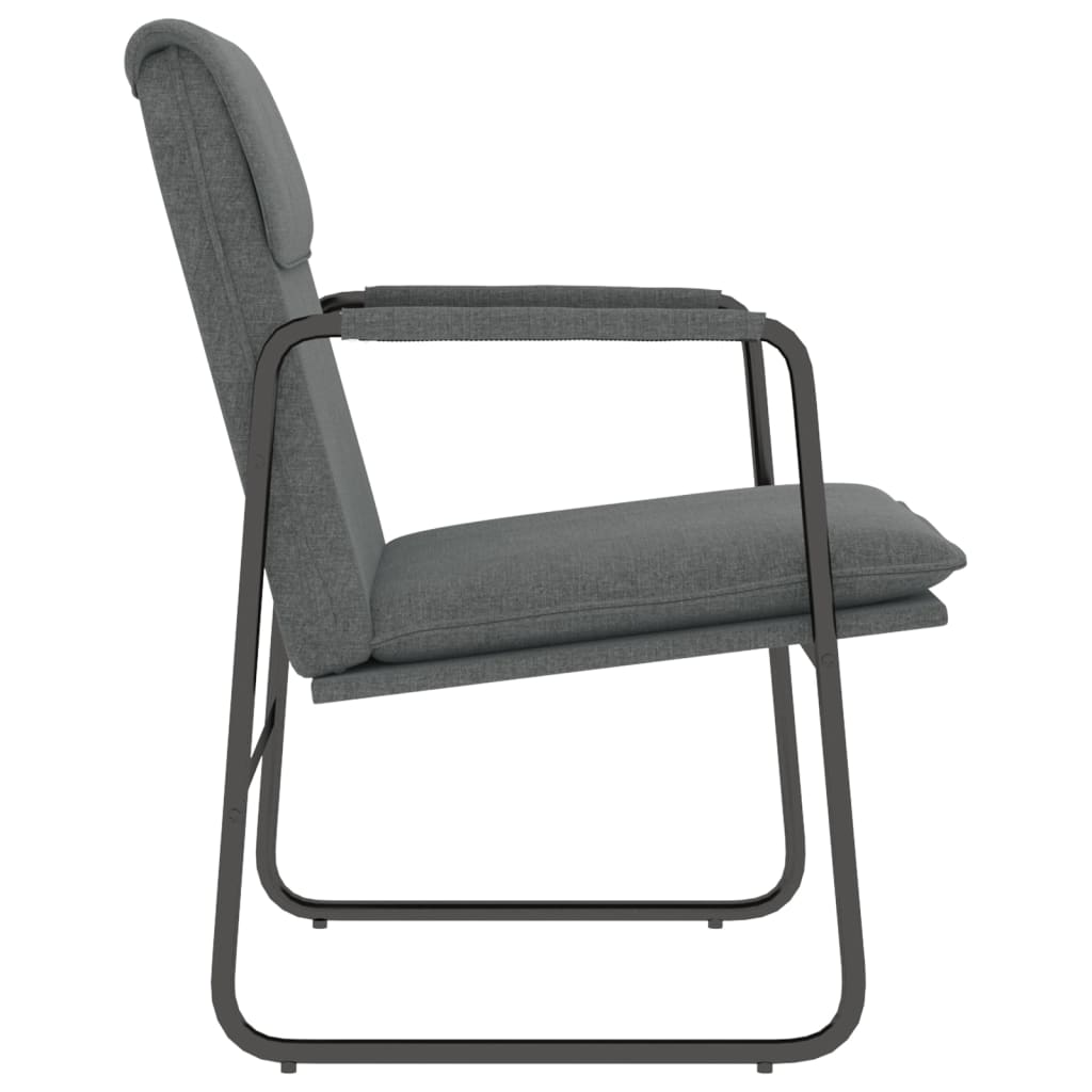 Chaise longue Gris foncé 55x64x80 cm Tissu - XIOS