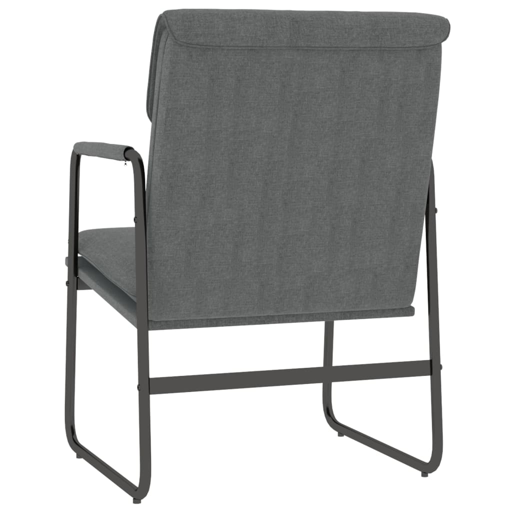 Chaise longue Gris foncé 55x64x80 cm Tissu - XIOS