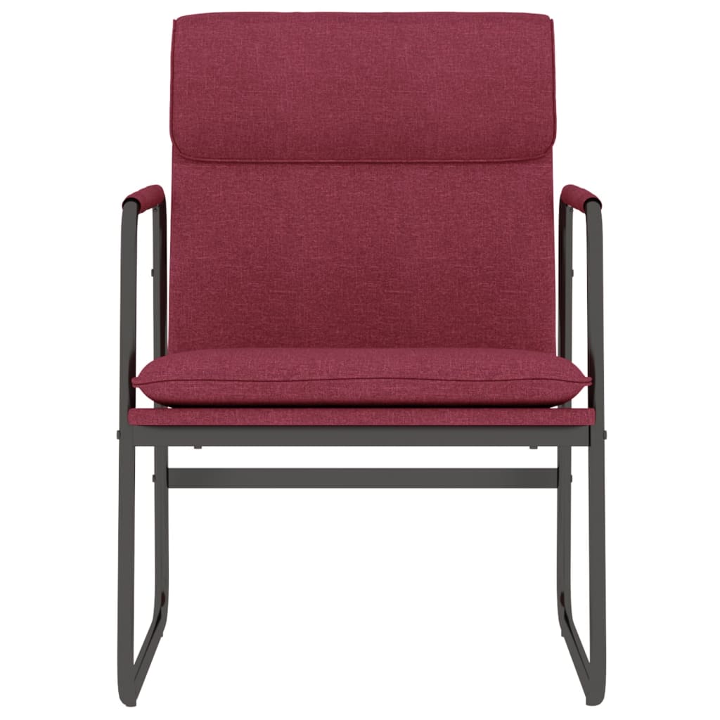 Chaise longue Rouge bordeaux 55x64x80 cm Tissu - XIOS