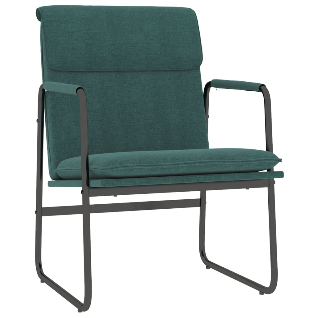 Chaise longue Vert foncé 55x64x80 cm Tissu - XIOS