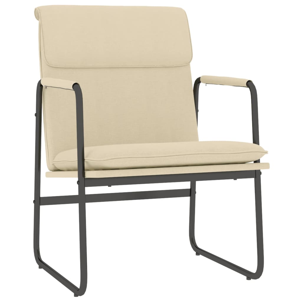 Chaise longue Crème 55x64x80 cm Tissu - XIOS